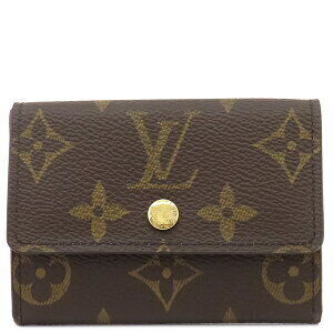 Louis Vuitton Porte Monnaie Wallet Plat Wallet Monogram brown